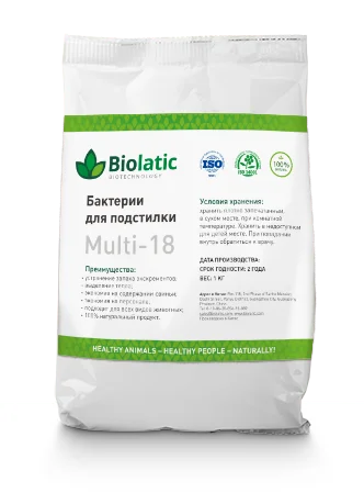 Экобактерии Биолатик (Biolatic) для подстилки (универсальная формула)